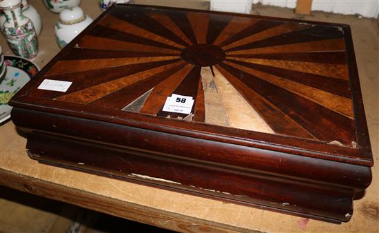 Parquetry topped box